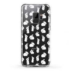 Lex Altern TPU Silicone Samsung Galaxy Case Cute White Bunnies Pattern