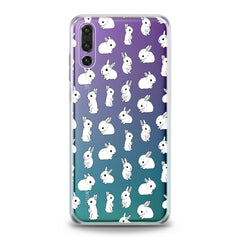 Lex Altern TPU Silicone Huawei Honor Case Cute White Bunnies Pattern