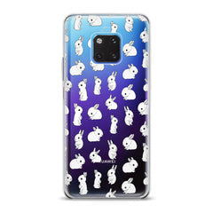 Lex Altern TPU Silicone Huawei Honor Case Cute White Bunnies Pattern