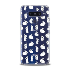 Lex Altern TPU Silicone LG Case Cute White Bunnies Pattern