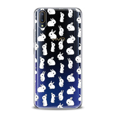 Lex Altern Cute White Bunnies Pattern Vivo Case