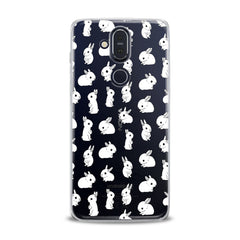 Lex Altern TPU Silicone Nokia Case Cute White Bunnies Pattern