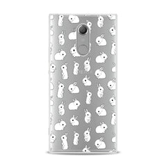 Lex Altern TPU Silicone Sony Xperia Case Cute White Bunnies Pattern