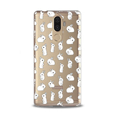 Lex Altern TPU Silicone Lenovo Case Cute White Bunnies Pattern