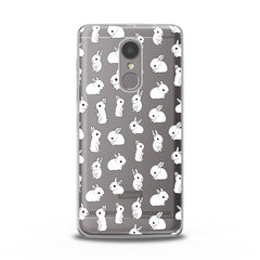 Lex Altern Cute White Bunnies Pattern Lenovo Case