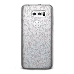 Lex Altern Drawing Cats Pattern LG Case