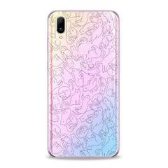 Lex Altern Drawing Cats Pattern Vivo Case