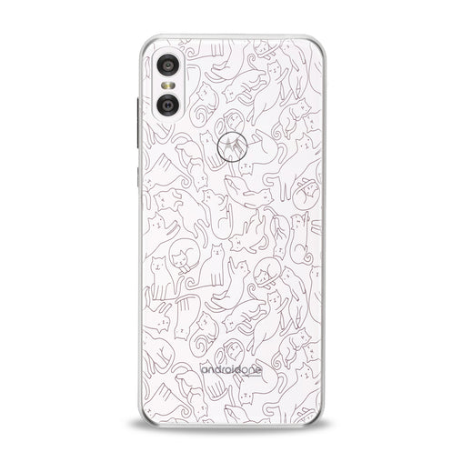 Lex Altern Drawing Cats Pattern Motorola Case