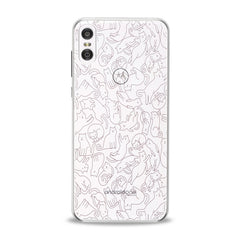 Lex Altern Drawing Cats Pattern Motorola Case