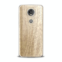 Lex Altern TPU Silicone Motorola Case Drawing Cats Pattern