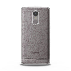 Lex Altern TPU Silicone Lenovo Case Drawing Cats Pattern