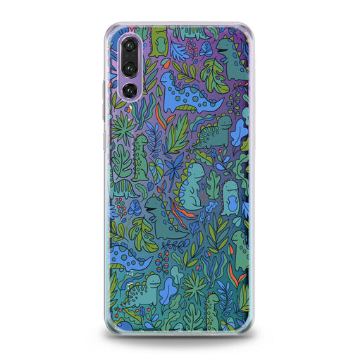 Lex Altern Cute Green Dinos Huawei Honor Case