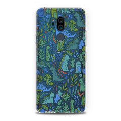 Lex Altern TPU Silicone LG Case Cute Green Dinos