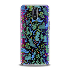 Lex Altern TPU Silicone Oppo Case Cute Green Dinos