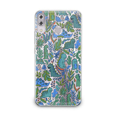 Lex Altern TPU Silicone Asus Zenfone Case Cute Green Dinos