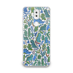 Lex Altern Cute Green Dinos Asus Zenfone Case