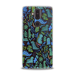 Lex Altern TPU Silicone Nokia Case Cute Green Dinos