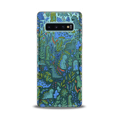 Lex Altern TPU Silicone Samsung Galaxy Case Cute Green Dinos