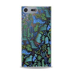 Lex Altern TPU Silicone Sony Xperia Case Cute Green Dinos