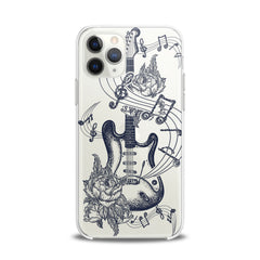 Lex Altern TPU Silicone iPhone Case Floral Guitar Art