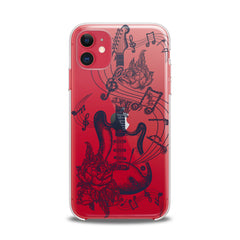 Lex Altern TPU Silicone iPhone Case Floral Guitar Art