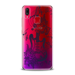 Lex Altern TPU Silicone VIVO Case Floral Guitar Art