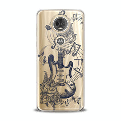 Lex Altern TPU Silicone Motorola Case Floral Guitar Art