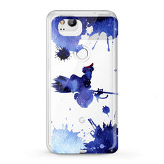 Lex Altern Google Pixel Case Blue Watercolor Witch