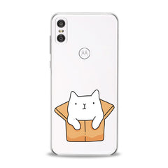 Lex Altern TPU Silicone Motorola Case Kawaii Cat Box