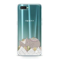 Lex Altern TPU Silicone Oppo Case Poetic Cat Art