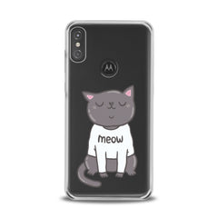 Lex Altern TPU Silicone Motorola Case Meow Kawaii Cat