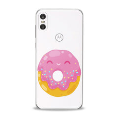 Lex Altern TPU Silicone Motorola Case Cute Pink Donut