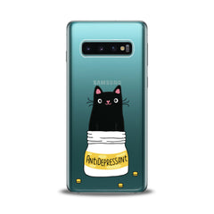 Lex Altern TPU Silicone Samsung Galaxy Case Cat Antidepressant