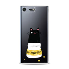 Lex Altern TPU Silicone Sony Xperia Case Cat Antidepressant