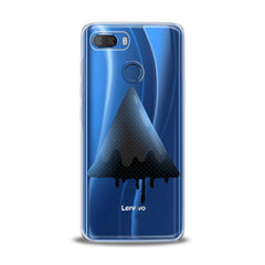 Lex Altern TPU Silicone Lenovo Case Blue Watercolor Triangle