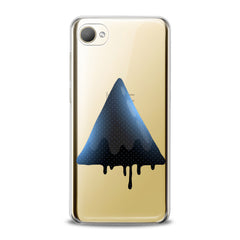 Lex Altern TPU Silicone HTC Case Blue Watercolor Triangle