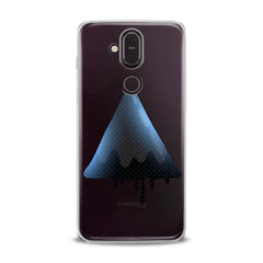 Lex Altern TPU Silicone Nokia Case Blue Watercolor Triangle