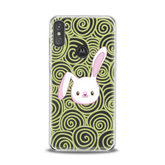 Lex Altern TPU Silicone Motorola Case White Bunny Print