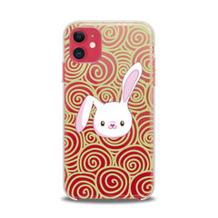Lex Altern TPU Silicone iPhone Case White Bunny Print