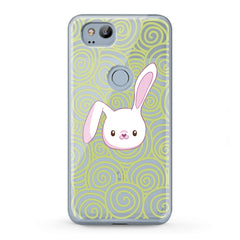 Lex Altern TPU Silicone Google Pixel Case White Bunny Print