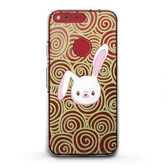 Lex Altern TPU Silicone Google Pixel Case White Bunny Print