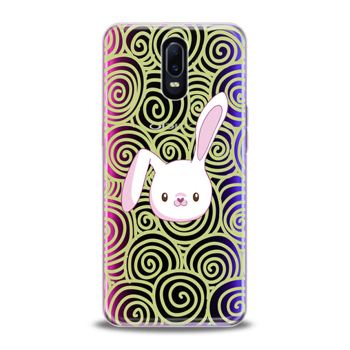 Lex Altern White Bunny Print Oppo Case