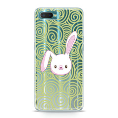 Lex Altern TPU Silicone Oppo Case White Bunny Print