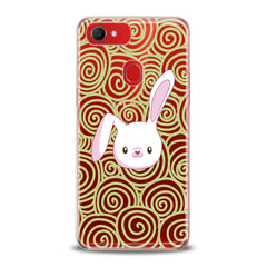 Lex Altern TPU Silicone Oppo Case White Bunny Print