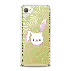 Lex Altern TPU Silicone HTC Case White Bunny Print