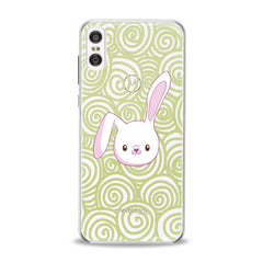 Lex Altern TPU Silicone Motorola Case White Bunny Print