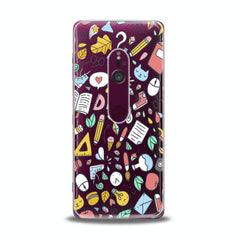 Lex Altern TPU Silicone Sony Xperia Case School Items Art