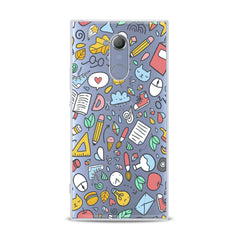 Lex Altern TPU Silicone Sony Xperia Case School Items Art