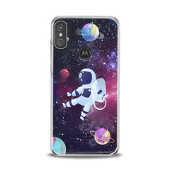 Lex Altern TPU Silicone Motorola Case Drawing Astronaut