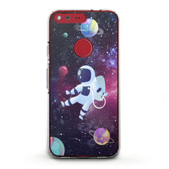 Lex Altern TPU Silicone Phone Case Drawing Astronaut